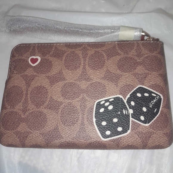 New Coach Wristlet With Sticker Print In Multi Color NWT - Picture 3 of 10